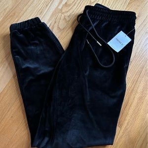 Velour jogger style sweatpants